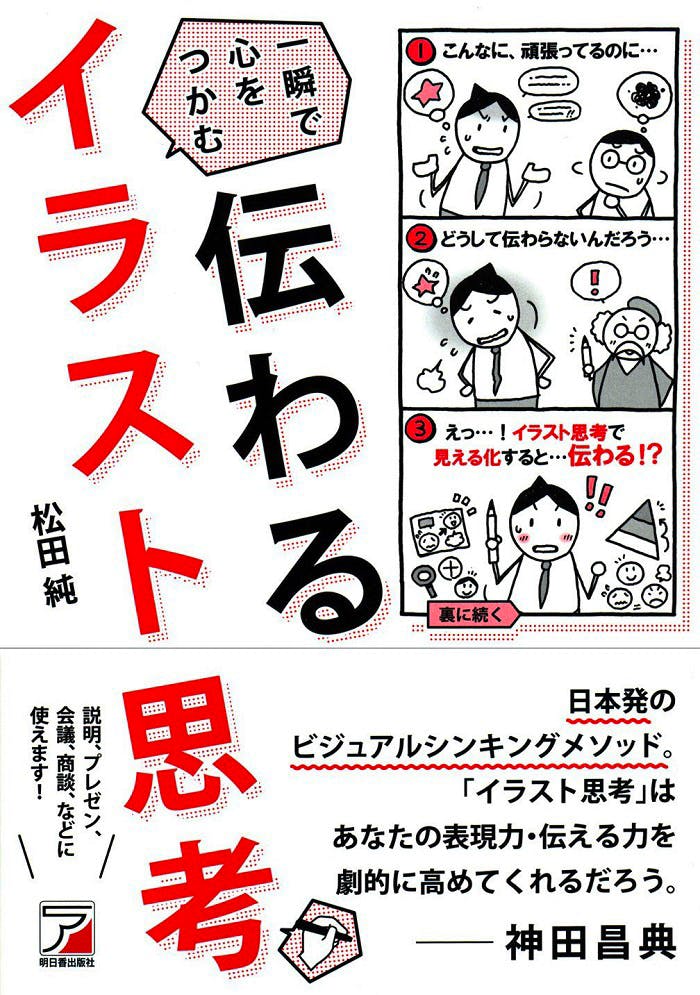 まんが教育家　松田純氏「伝わるイラスト思考」書籍画像