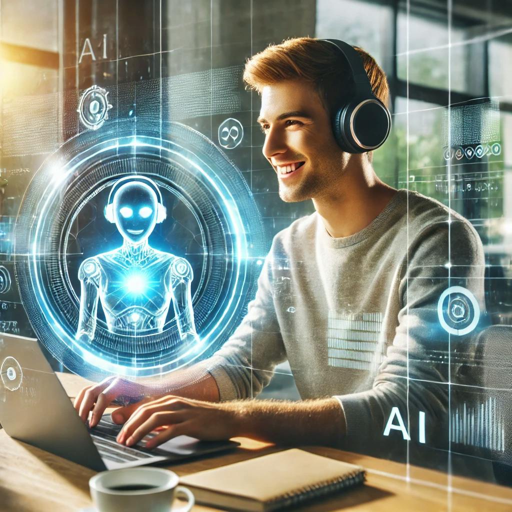 生成AIが仕事や生活に与える影響を表現した画像