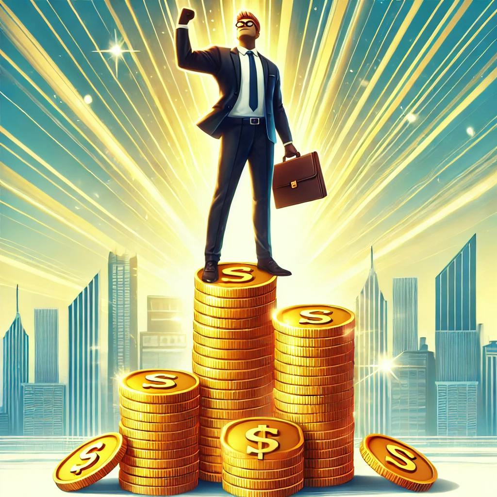 生成AIを活用して成果を上げる個人や企業のイメージ