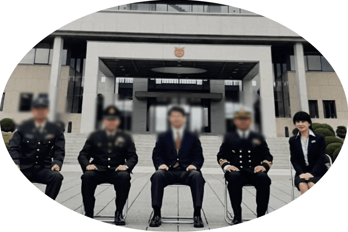 オーナーの公務員時代の集合写真
