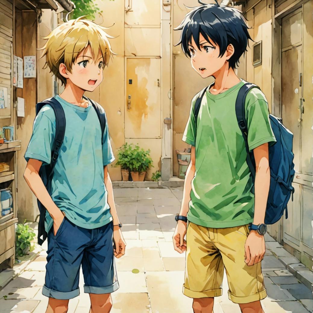 悲しい顔の息子