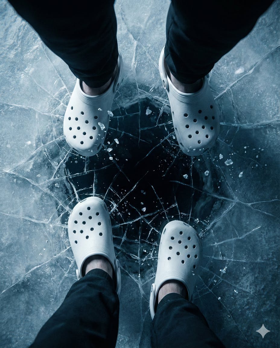 【恐怖】薄氷の上の白い靴