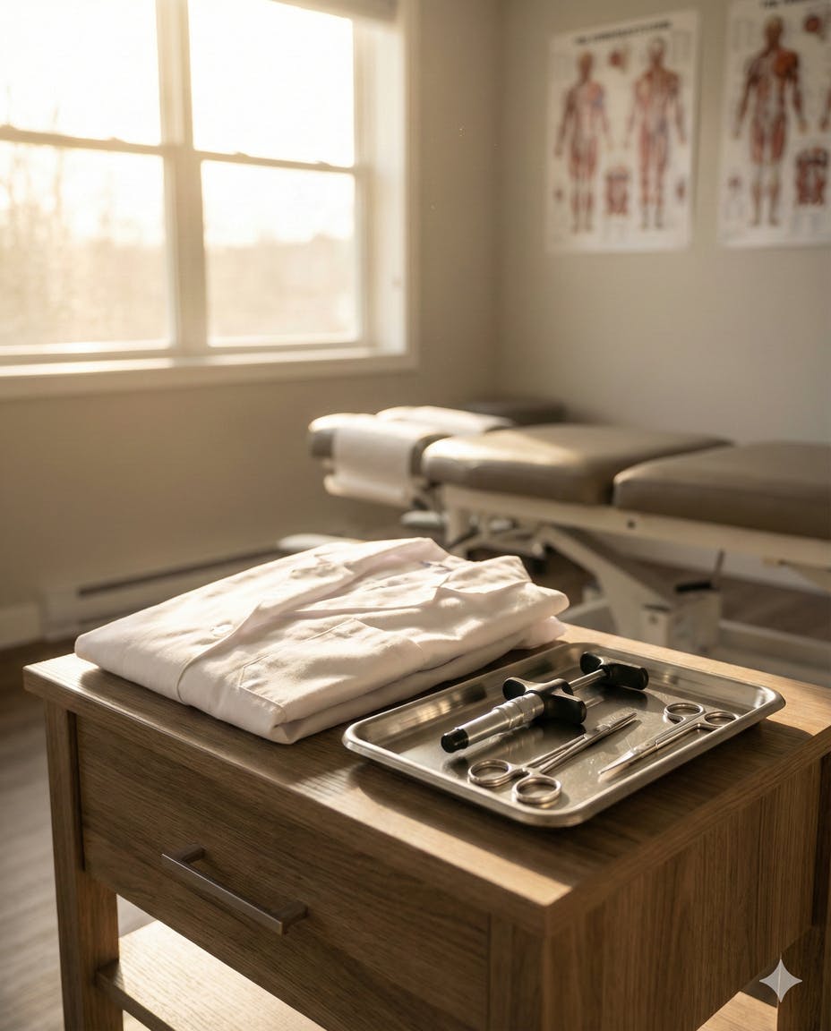 【覚悟】整えられた道具と朝の光