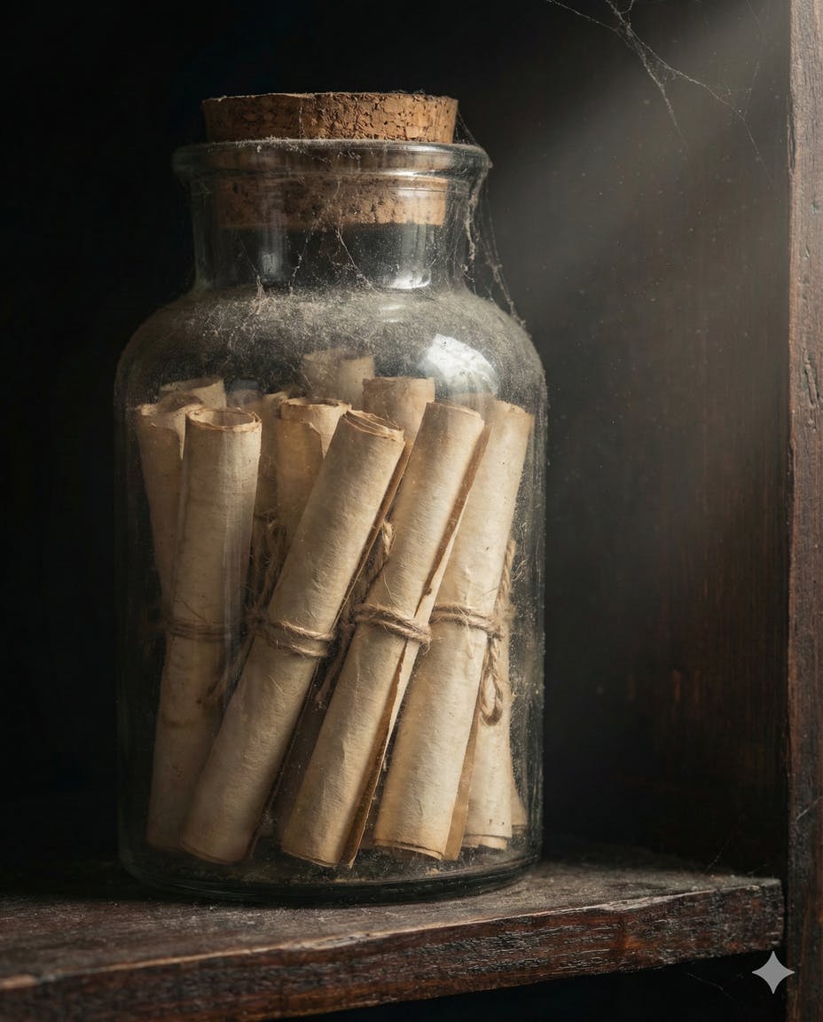 【隠蔽】ガラス瓶に封印された「未完の傑作」