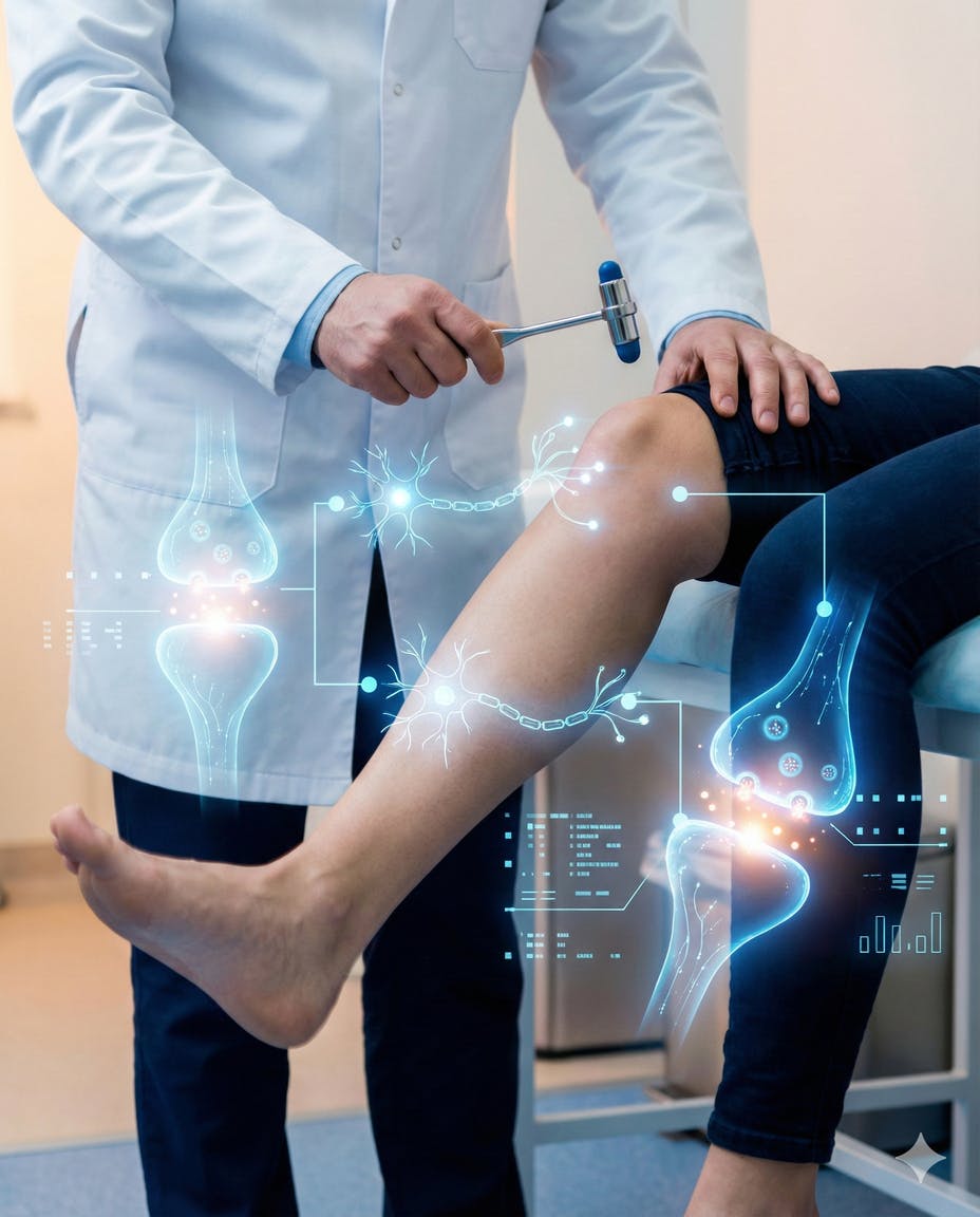 【科学】膝蓋腱反射と神経回路のホログラム