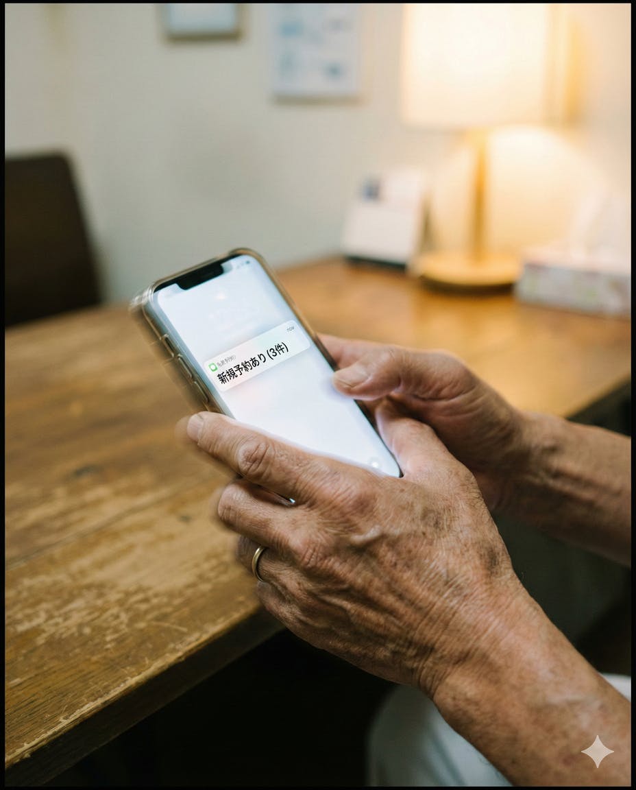 【体感】震えるスマホと老治療家の手