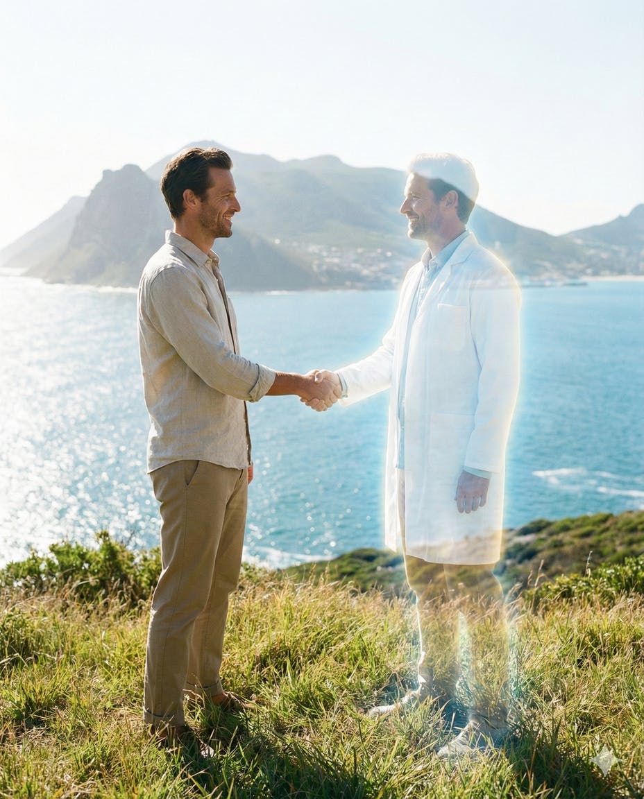 【共存】二人の自分と握手