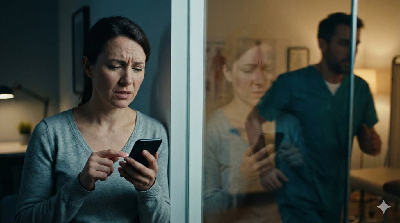 【遠慮：見えない壁】ガラス越しの患者