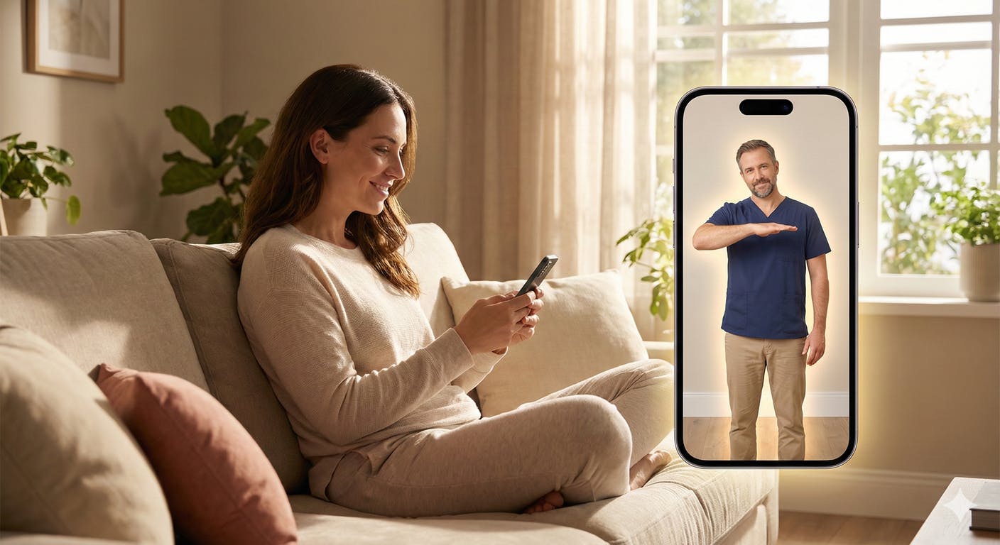 【未来の絆】 スマホの中の「先生」と、安心した笑顔