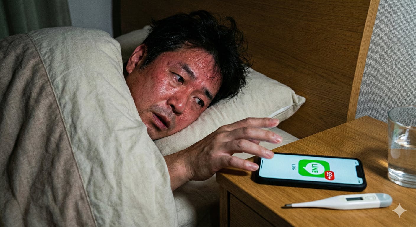 【病床の悪夢】 動かせない指先と、積み上がる未読