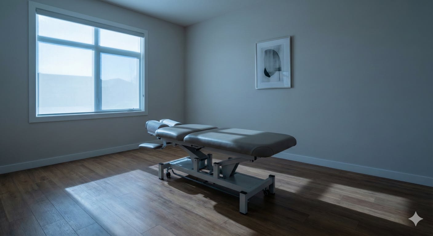 【危機：不在の証明】冷たい光が差す、主のいない施術室