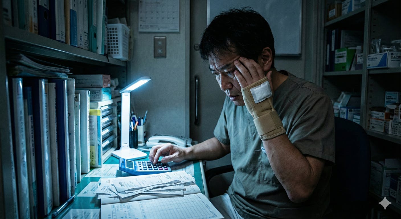 【限界の夜】電卓と湿布、孤独な戦い