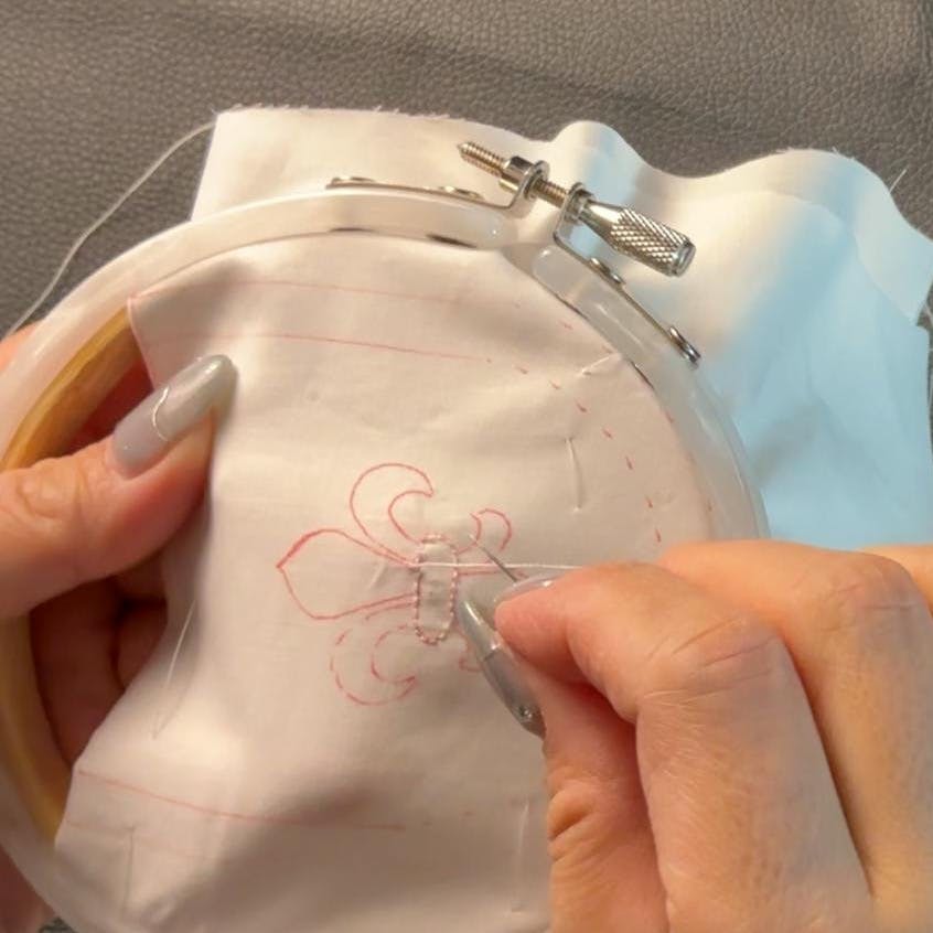 白いキルトブティのやり方